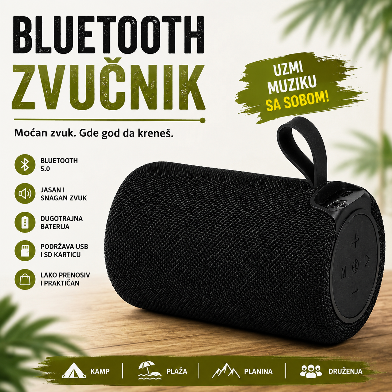 MEZZO bluetooth zvučnik WIFI sa rasvetom